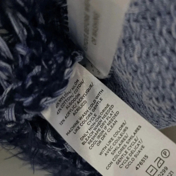 Lou & Grey cotton blend both knit cardigan pockets fall furry classic casual - Picture 4 of 9